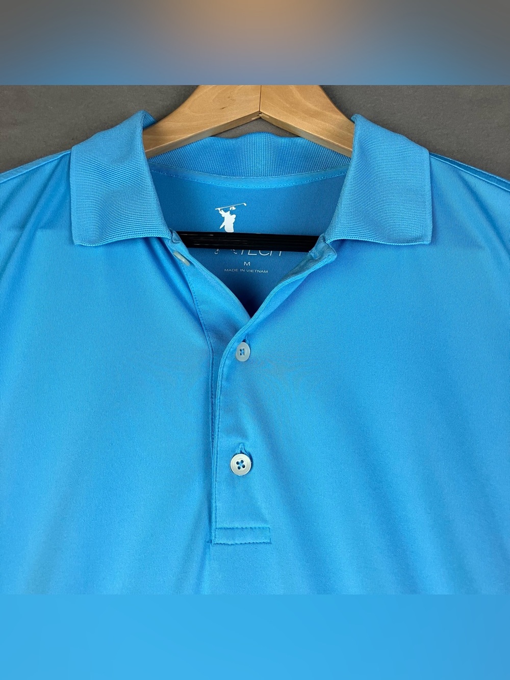 Fairway & Greene Men’s Size M Tech Performance Golf Polo Shirt Short Sleeve Blue